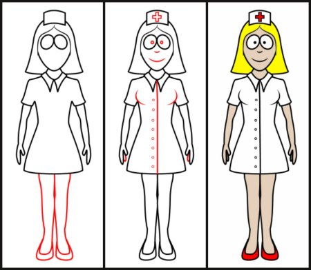 Рисунок человека поэтапно