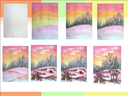 Уроки рисования пейзажа