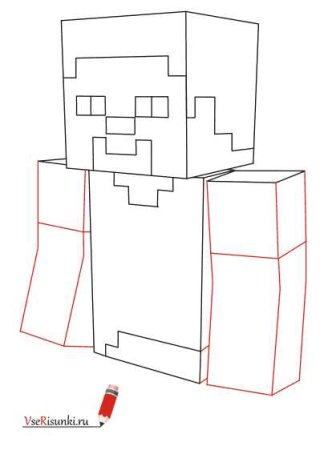 Рисунки поэтапно для начинающих майнкрафт