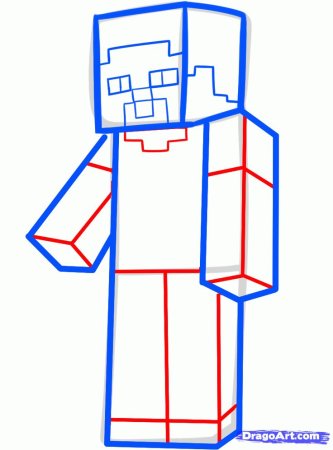Стив майнкрафт рисунок