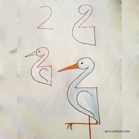 Рисование из цифр для детей