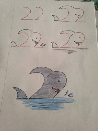 Рисование из цифр для детей