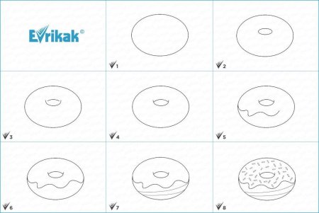 Тортики рисунок пошагово