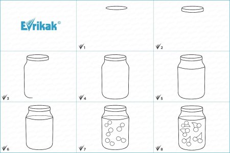 Лёгкие рисунки карандашом для начинающих еда