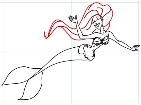 Как правильно нарисовать русалку