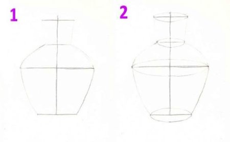 Симметричное рисование вазы
