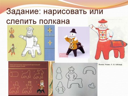 Дымковская игрушка барышня Раскрашенная