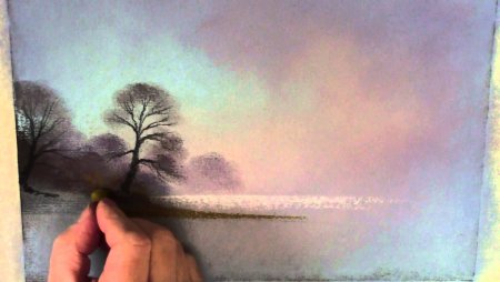 Техника рисования пастельными мелками