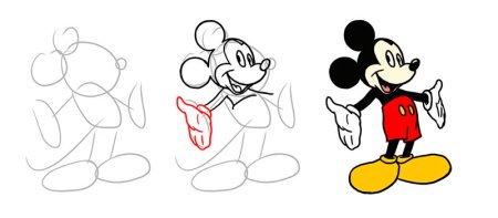 Три кота рисовать поэтапно