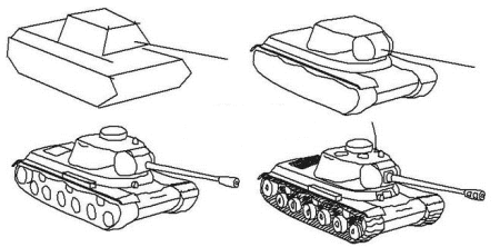 Рисунок танка т 34 легкий
