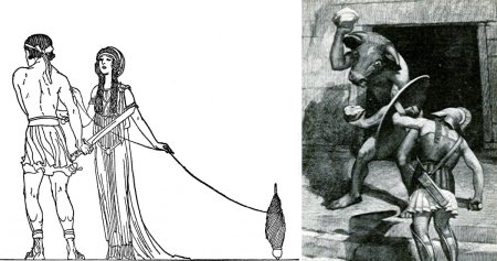 Гладиаторы раскраска для детей