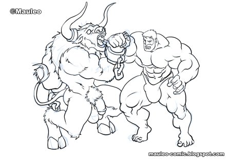 Минотавр древней Греции раскраски