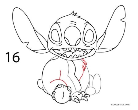 Поэтапный рисунок Стича