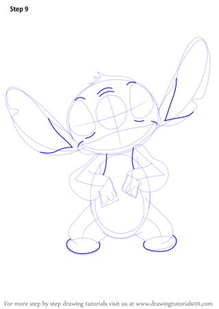 Поэтапное рисование Стича