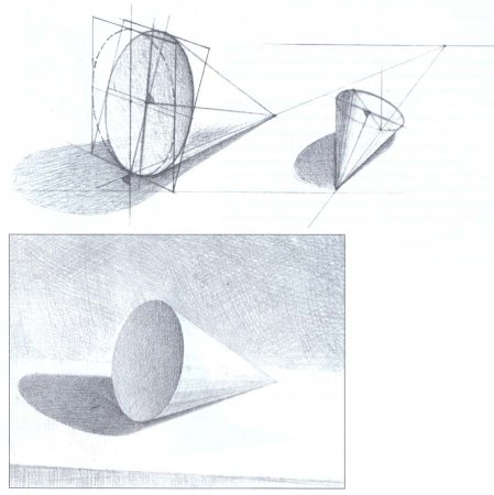 Шар Светотень штриховка