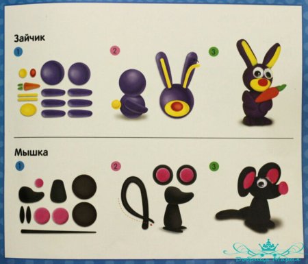 Поделки из пластилина схемы