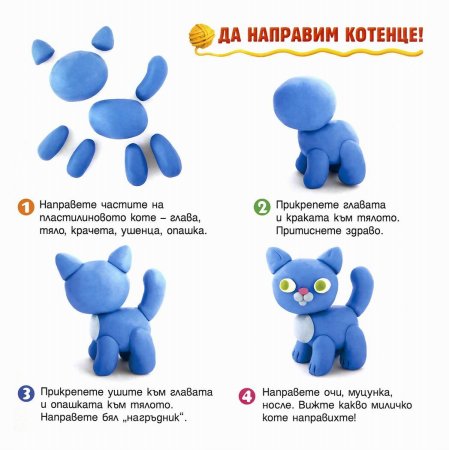 Лепка из пластилина для малышей по схеме