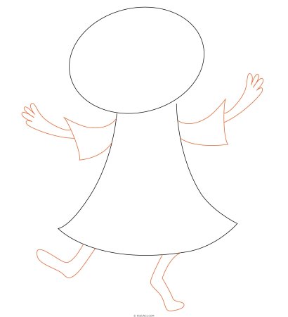 Поэтапное рисование Кикиморы