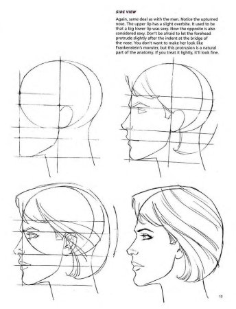 Лицо для рисования аниме