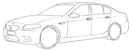 Рисунок БМВ легкий