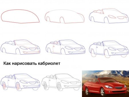 Мерседес рисунок поэтапно спереди