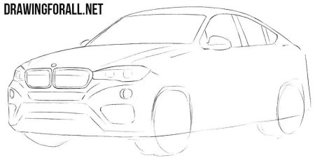 BMW x5m чертеж