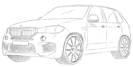 BMW e30 карандашом