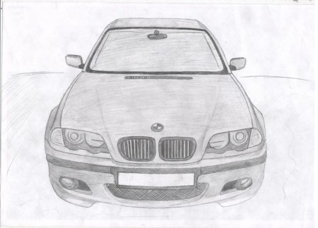 BMW m5 e60 рисунок