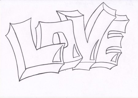 Граффити на бумаге