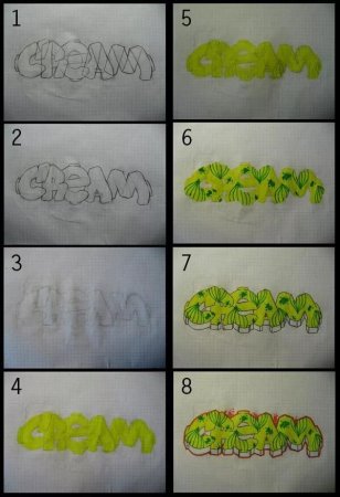 Граффити на бумаге