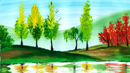 Осенний пейзаж набросок