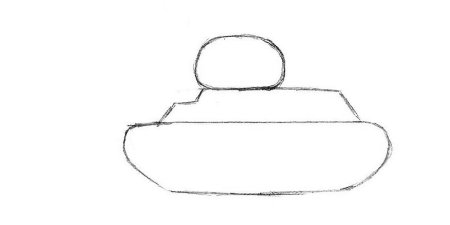 Поэтапное рисование танк для дошкольников