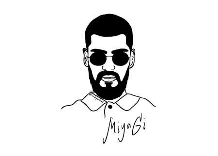 Мияги портрет рисунок