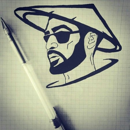 Рисунок футболиста Neymar