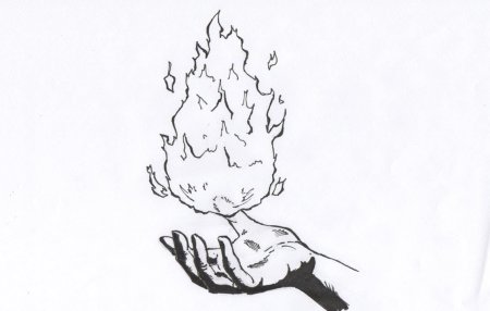 Огонь зарисовка
