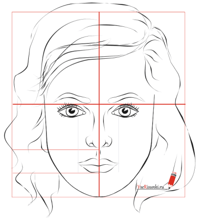 Как рисовать аниме лицо девушки поэтапно