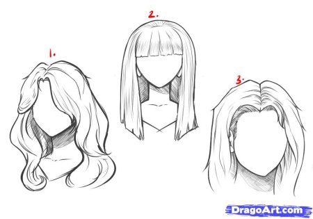 Волосы для срисовки