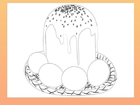 Кулич карандашом