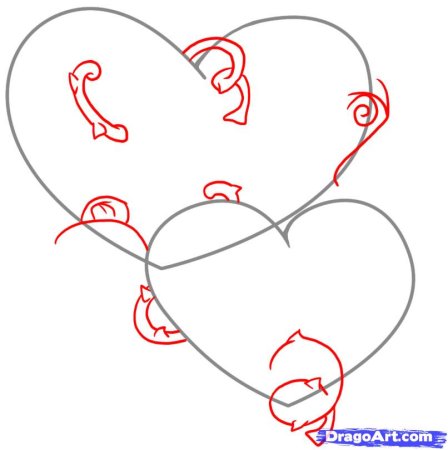 Как нарисовать сердце красиво и легко