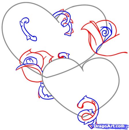 Как на рисаватьсердецка