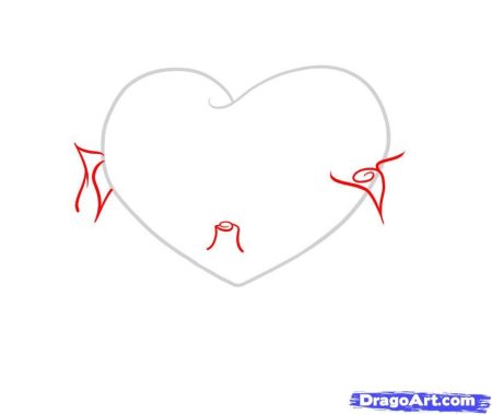 Нарисовать сердце карандашом