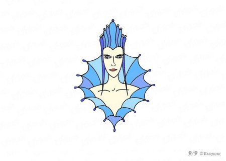 Снежная Королева срисовать