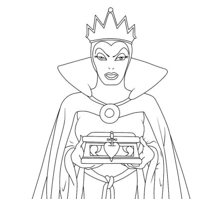 Снежная Королева раскраска