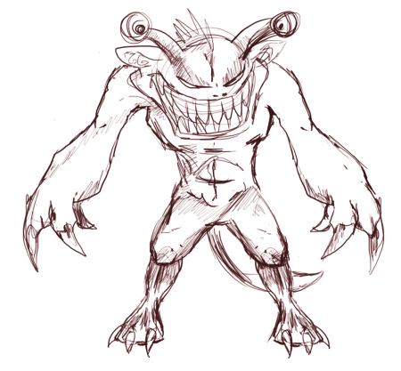 Нарисовать монстра