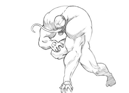 Чудовище рисунок поэтапно