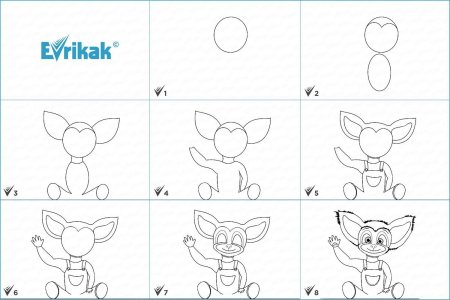 Рисунки для срисовки по частям лёгкие и красивые