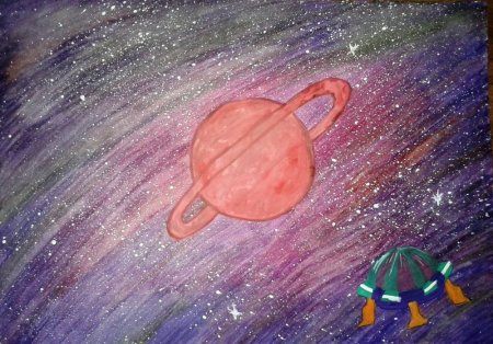 Этапы рисования ракеты