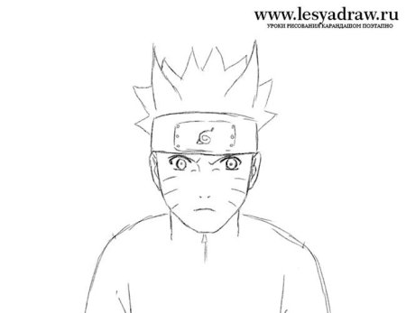 Рисование пошагово Naruto