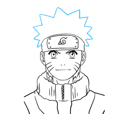 Наруто Узумаки контур