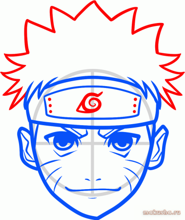 Повязка Наруто для срисовки